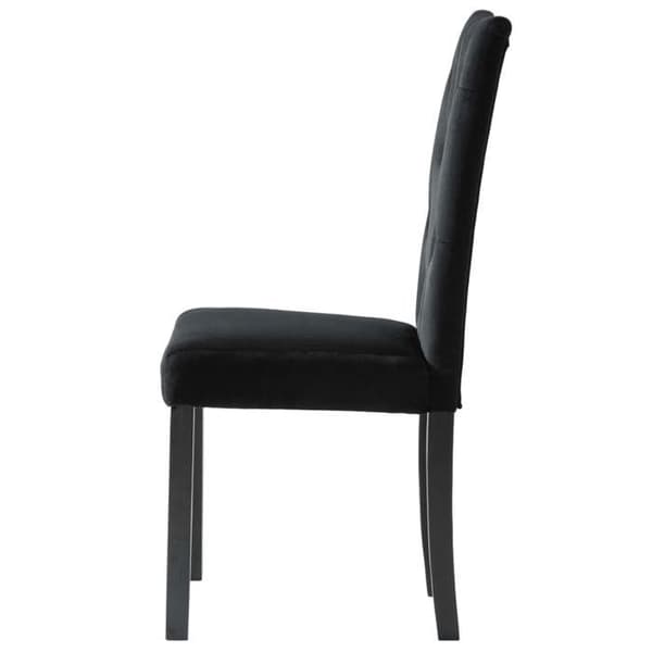 Maison Exclusive - Matstolar set om 4 Svart Sammet Svart