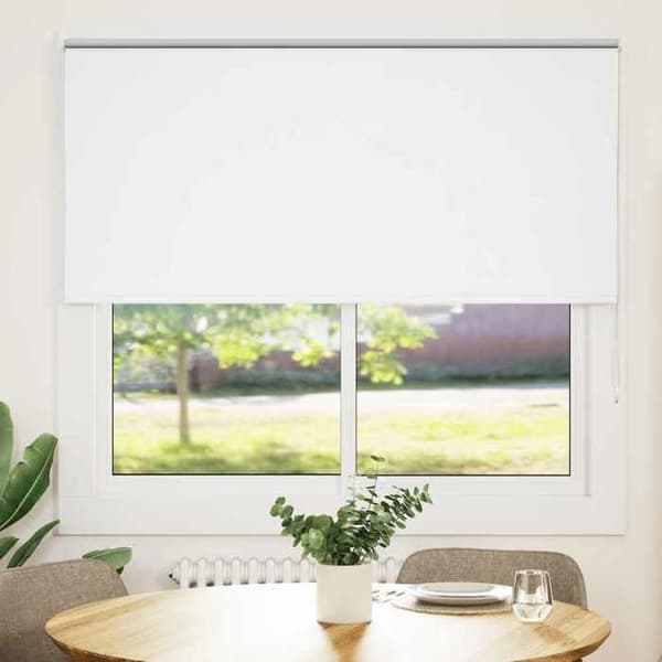 Maison Exclusive - Rullgardin med mörkläggande tygbredd 161,6 cm polyester