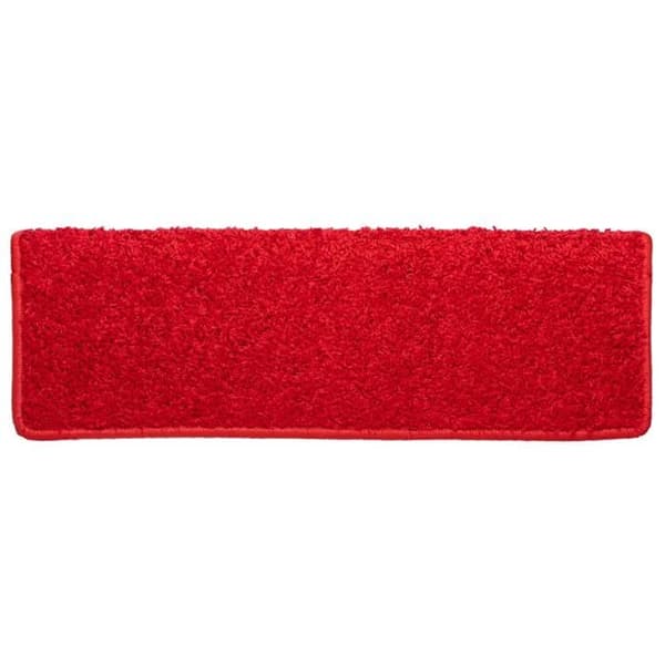 Maison Exclusive - Trappe tæppe 10 stykker 65 x 21 x 4 cm Rød rektangulær kant Röd