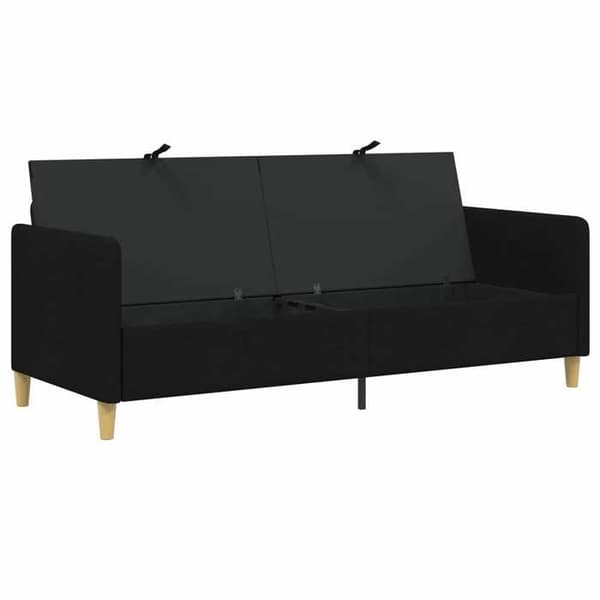 Maison Exclusive - Soffa med förvaring Svart 192 x 78 x 87 cm Polyester