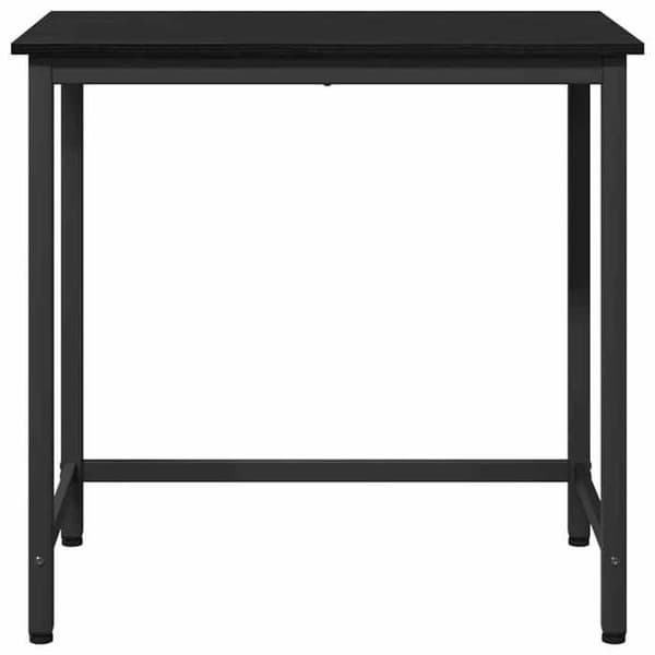 Maison Exclusive - bord Egetræ sort 100 x 50 x 76,5 cm Ingeniørtræ og stål