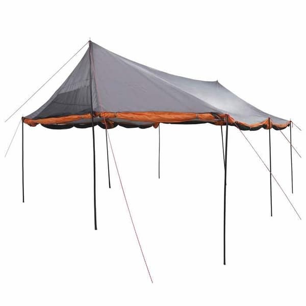 Maison Exclusive - Harmaa ja oranssi perheteltta 450 x 400 x 265 cm