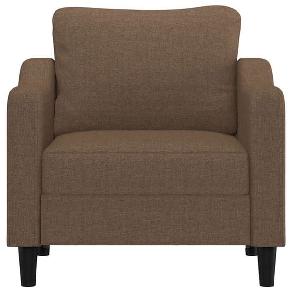 Stol - EKSKLUSIV HUS - 60 cm - Polyesterstof - Robust metalramme - Polstret sæde brun