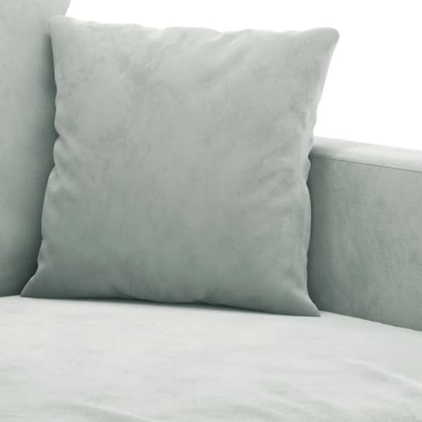 Maison Exclusive - Sæt af 3 sofaer med puder Lys grå Velour