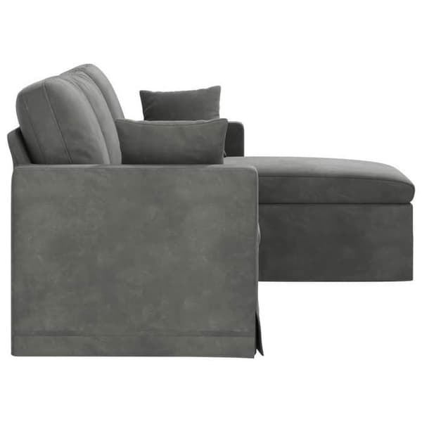 Maison Exclusive - Mørkegrå Sofa 178 x 134 x 80 cm Velour