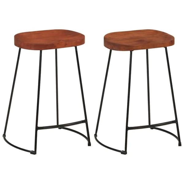 Maison Exclusive - Barstolar Gavin set om 2 45x40x63cm massiv mangoträ