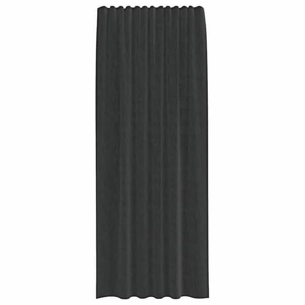 Voilage - MAISON EXCLUSIVE - 2 dele - Sort - Polyester - Gennemtræk Svart