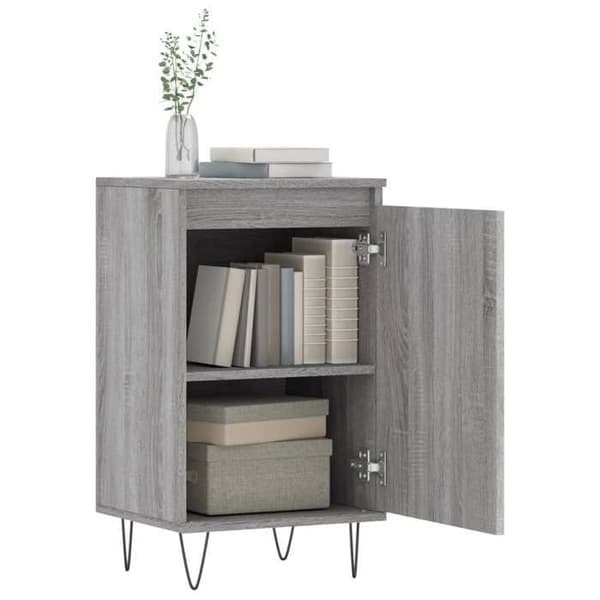 Maison Exclusive - Buffeter 2 stk sonoma grå 40x35x70 cm ingeniørtræ
