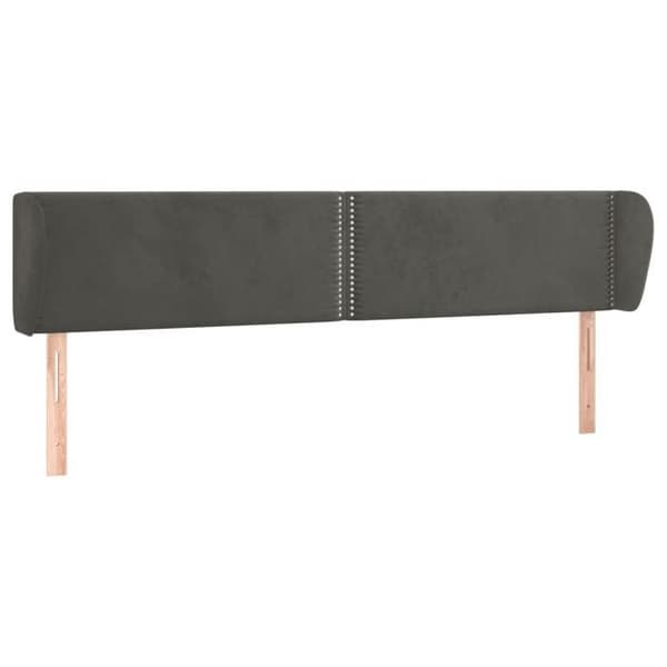 Pääty - Maison Exclusive - Tummanharmaa sametti - 183 x 23 x 78/88 cm - Korvat mörkgrå