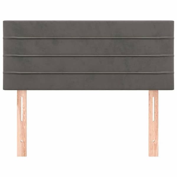 Maison Exclusive - Tummanharmaa pääty 80x5x78/88 cm Sametti
