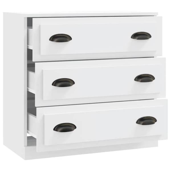 Maison Exclusive - Buffé vit 70x35,5x67,5 cm ingenjörsträ