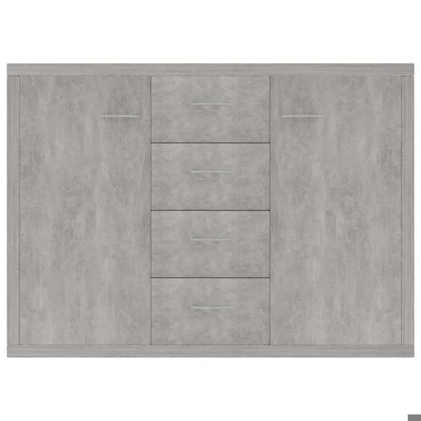 Maison Exclusive - Buffet Grå beton 88x30x65 cm Ingeniørtræ