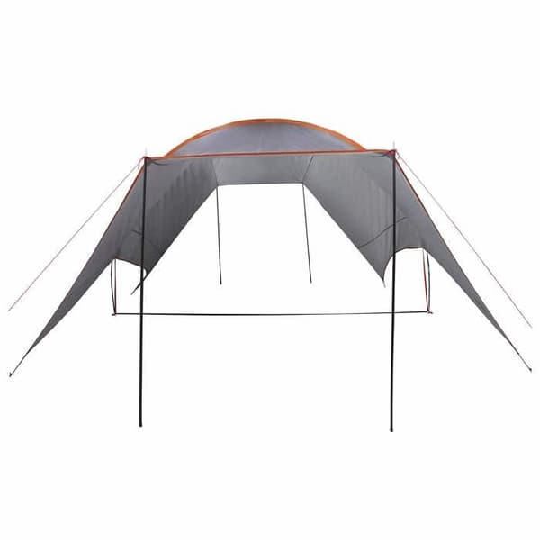 Maison Exclusive - Vandtæt campingtarp i grå og orange