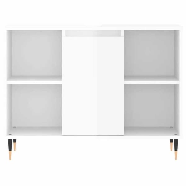 Maison Exclusive - Hvid glans badeværelsesskab 80x33x60 cm