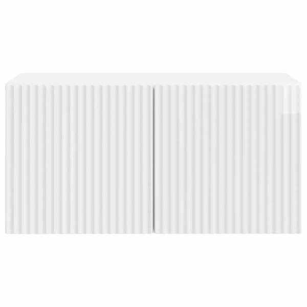 Maison Exclusive - Väggmonterad TV-möbel 59,5 x 31 x 30 cm Vit blank