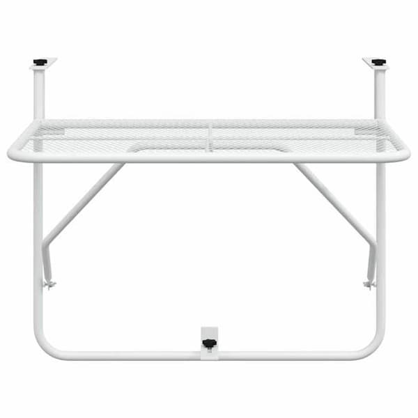 Maison Exclusive - Balkongbord Vit 60x40 cm Stål