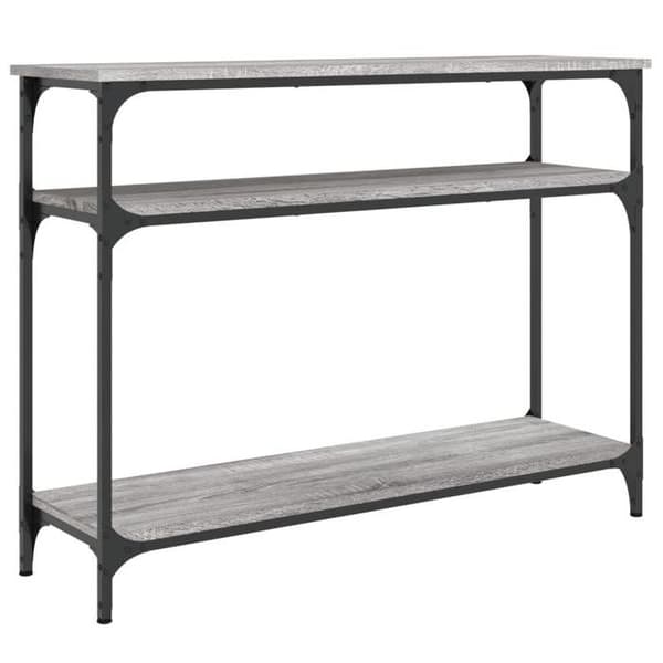 Maison Exclusive - Consolebord sonoma grå 100x29x75 cm ingeniørtræ Sonoma grå