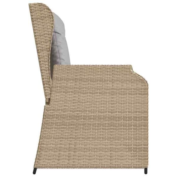 Maison Exclusive - Beige polyrottinkinen puutarhapenkk beige