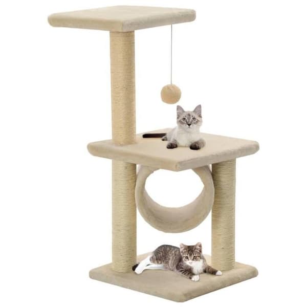 Maison Exclusive - Kattekradsetræ med sisal kløer 65 cm Beige beige