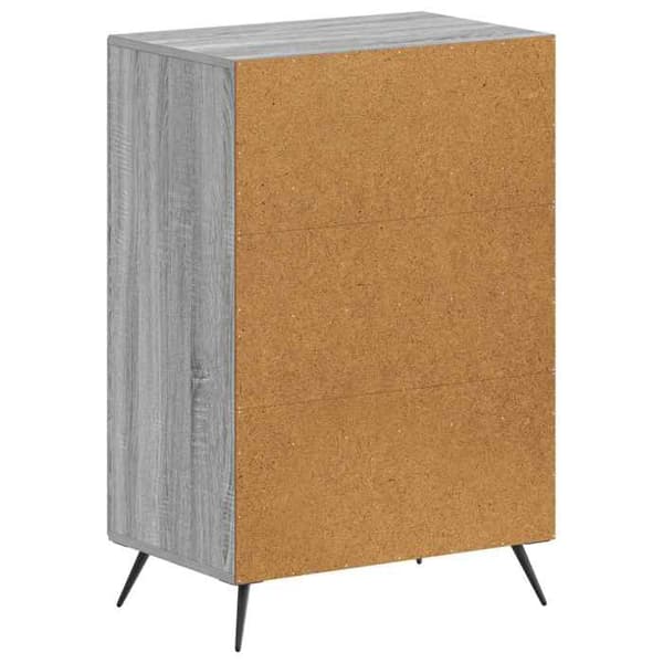 Maison Exclusive - Skab til sko BREDA 59,5 x 39,5 x 90 cm Sonoma grå Sonoma grå