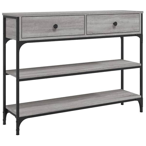Maison Exclusive - Consolebord sonoma grå 100x25x75 cm ingeniørtræ