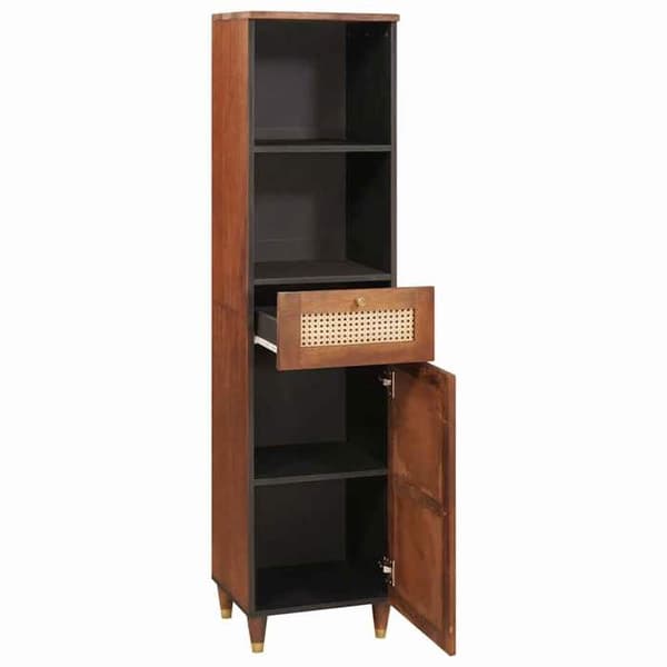 Buffé - EXKLUSIVT HUS - 38 x 33,5 x 160 cm - Massivt mangoträd - Brun - Rektangulär brun