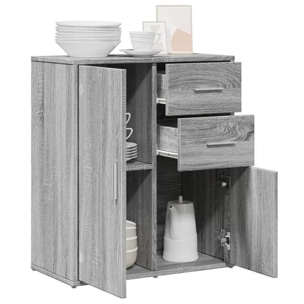 Maison Exclusive - Buffé Sonoma grå 60x31x70 cm ingenjörsträ