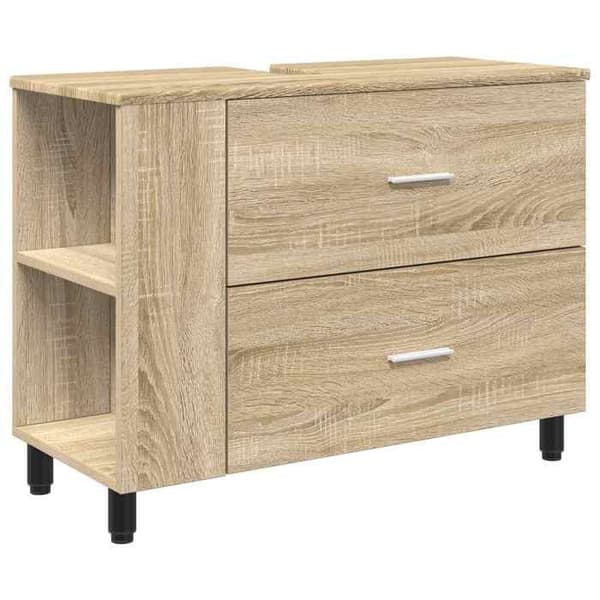 Maison Exclusive - Badeværelsesvaskeskab Sonoma Eg 80 x 35 x 60 cm