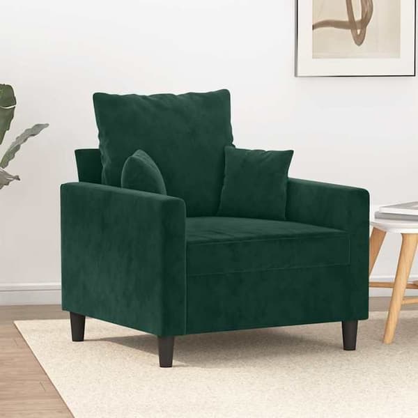 Maison Exclusive - Mørkegrøn Stol 60 cm Velour