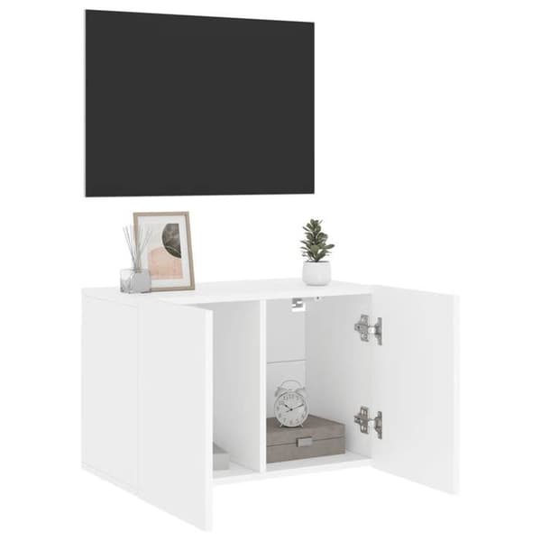 Maison Exclusive - Väggmonterad TV-möbel vit 60x30x41 cm