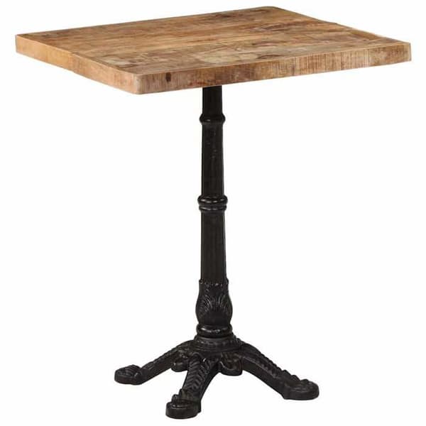 Maison Exclusive - Bistro-pöytä 60x60x77 cm Raaka mangopuu