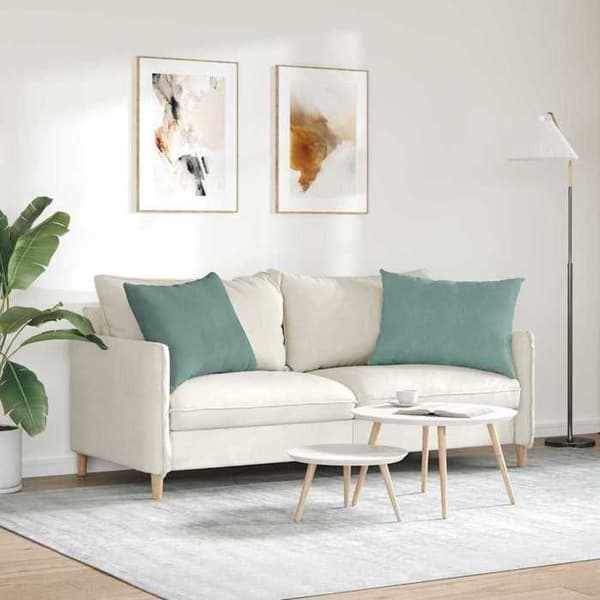Sofa puder - EKSKLUSIV HUS - Par 70 x 50 cm - Havgrøn - Fløjl - Polyesterfyld Grön Hav