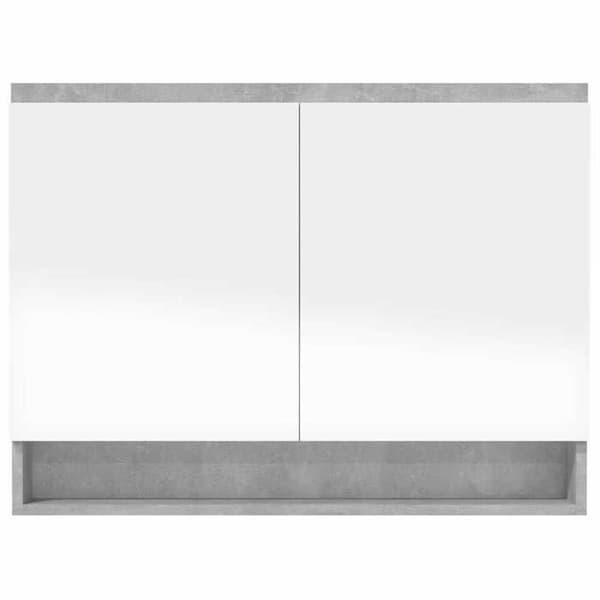 Maison Exclusive - Badeværelsesspejlskab 80x15x60 cm MDF Grå beton