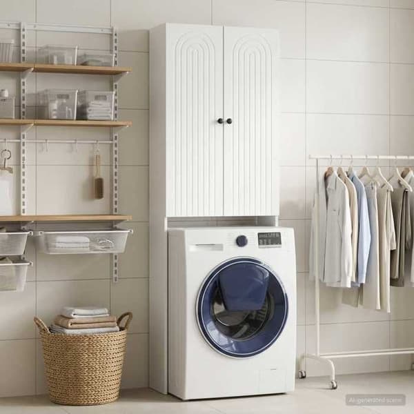 Maison Exclusive - Toilettskabe ALKMAAR Hvid 66 x 25,5 x 190 cm