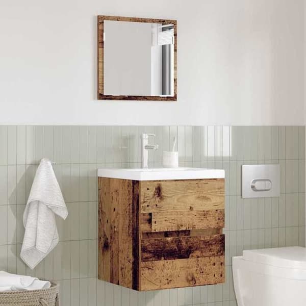 Maison Exclusive - Kylpyhuonekaappi Vanha Puu 41 x 38,5 x 45 cm