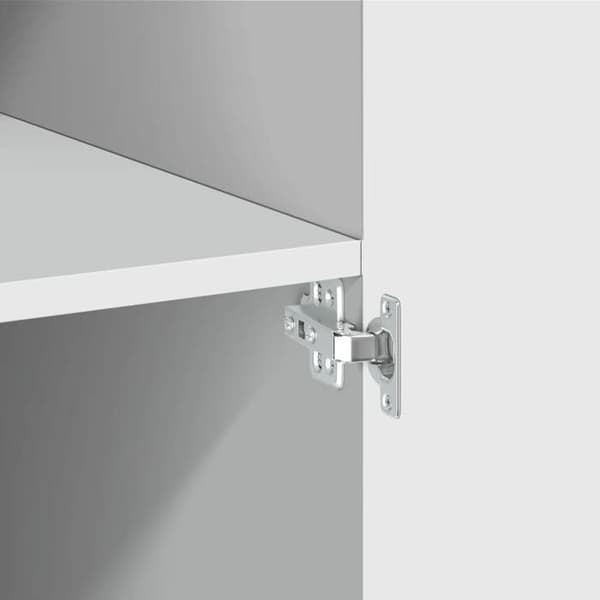 Maison Exclusive - Buffé hög vit 80x42,5x185 cm ingenjörsträ