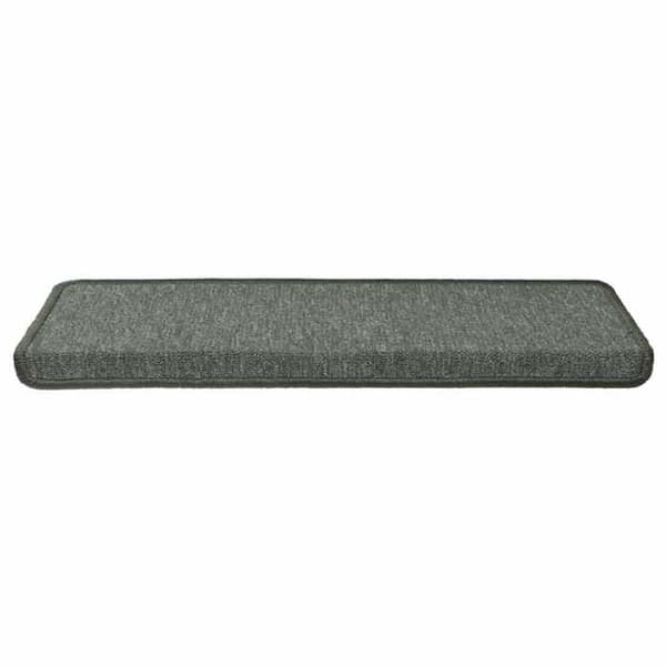 Maison Exclusive - Trappe tæppe 15 stykker 65 x 21 x 4 cm Mørkegrøn Rektangulær kant