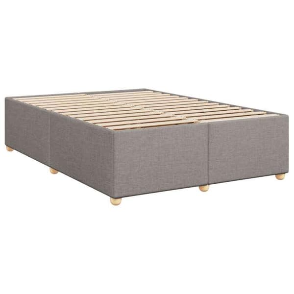 Maison Exclusive - Boxspring-sänky taupe-värillä, patja 140 x 200 cm, kangas