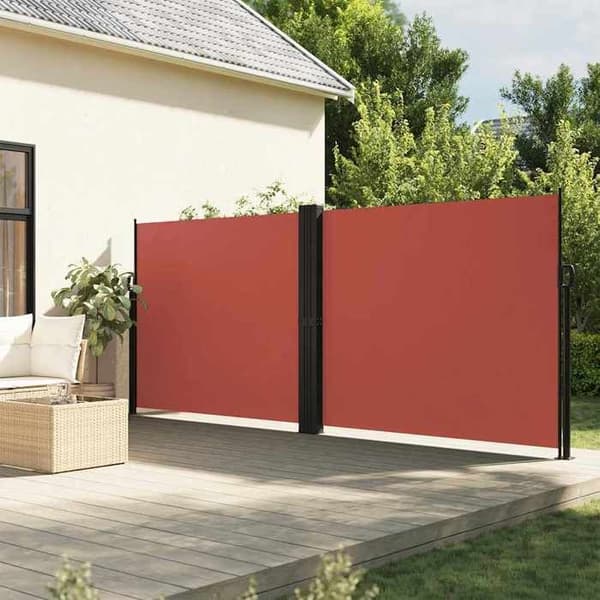 Maison Exclusive - Fällbart sidotak terrakotta 180x1200 cm