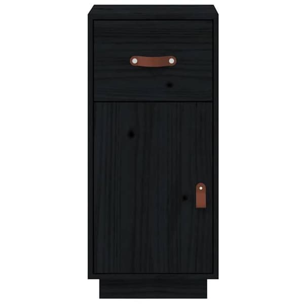 Maison Exclusive - Buffet Sort 34x40x75 cm Massivt fyrretræ