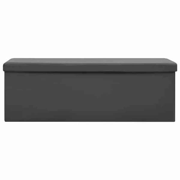 Maison Exclusive - Fällbar förvaringsbänk Grå PVC