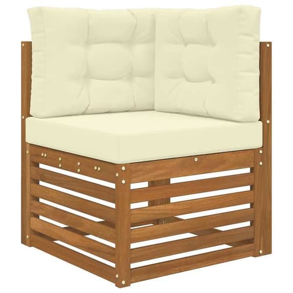 Maison Exclusive - Utomhussoffkudde Polyester Kräm 60 x 60 cm Grädde
