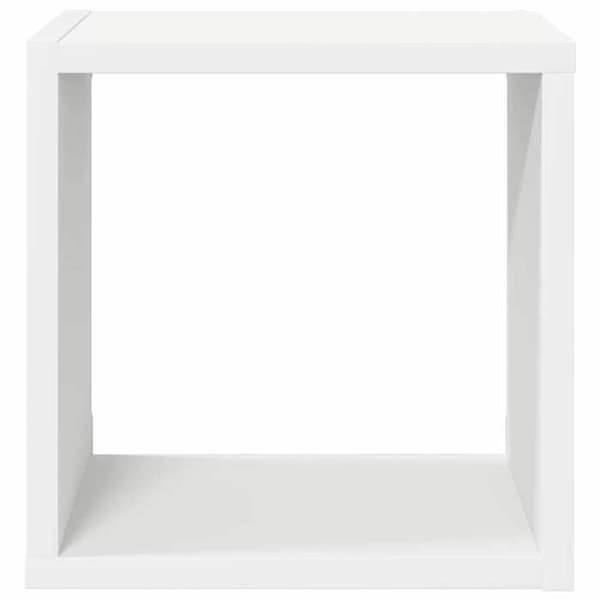 Maison Exclusive - Vægmonterede kubereoler 4 stk Hvid 26x15x26 cm