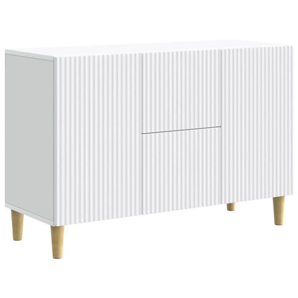 Maison Exclusive - Buffé Vit 89 x 34,5 x 60 cm Ingenjörsträ