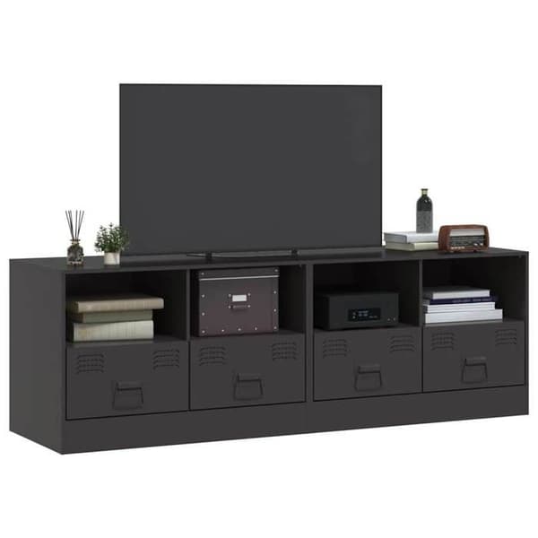 Maison Exclusive - TV-møbler 2 stk sort 67x39x44 cm stål