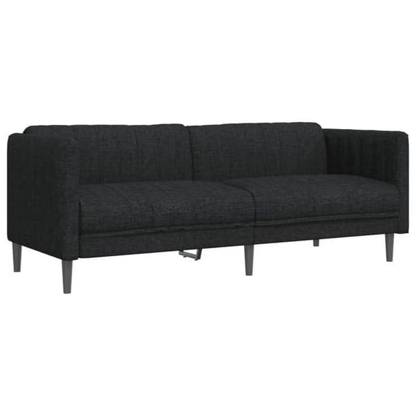 Maison Exclusive - Sæt af 3 sorte stofsofaer