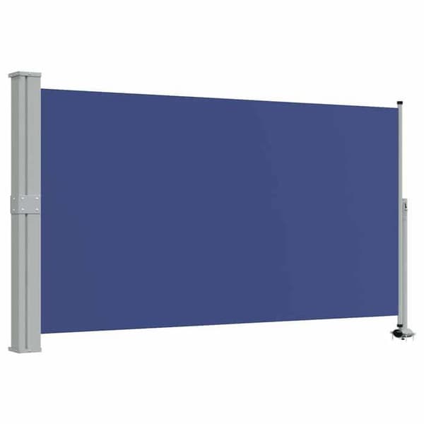 Maison Exclusive - Utdragbart sidotak för patio 140 x 300 cm Blå