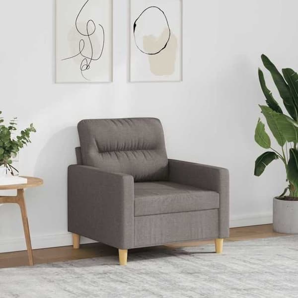 Maison Exclusive - Stol Taupe 60 cm Stof