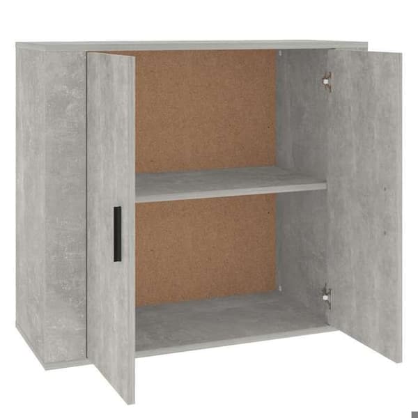 Maison Exclusive - Buffet Grå beton 80x33x70 cm Ingeniørtræ