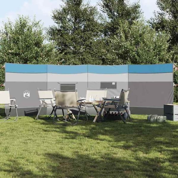 Maison Exclusive - Blå campingvindskydd 510x153 cm vattentät